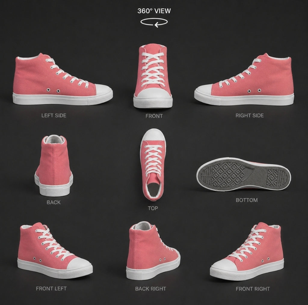 Fusion Men's High Top Canvas Shoes