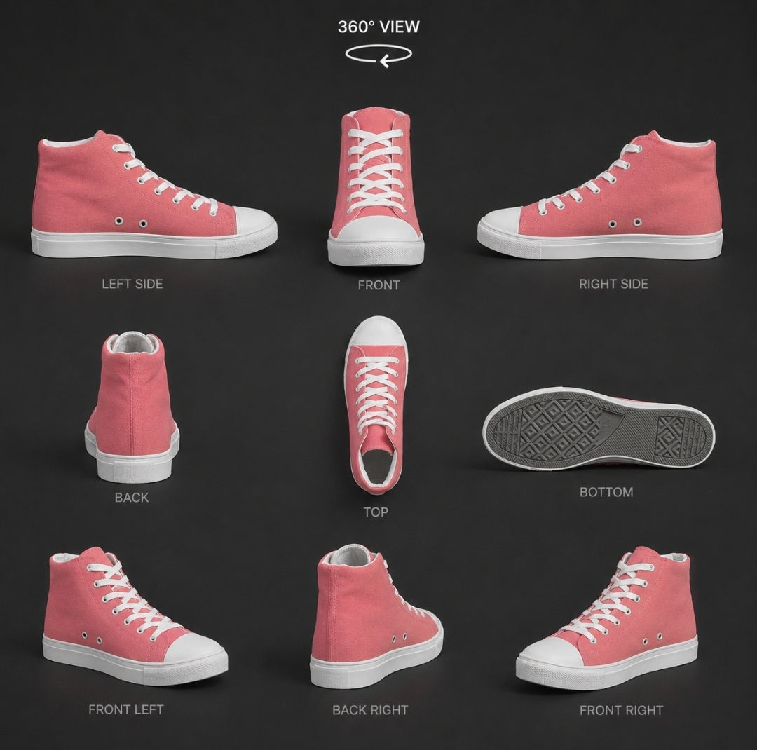 Fusion Men's High Top Canvas Shoes
