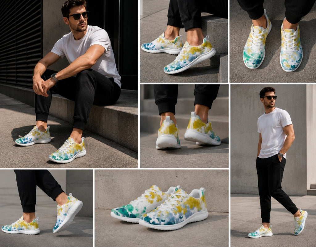 Abstracts  Men's Athletic Sneakers