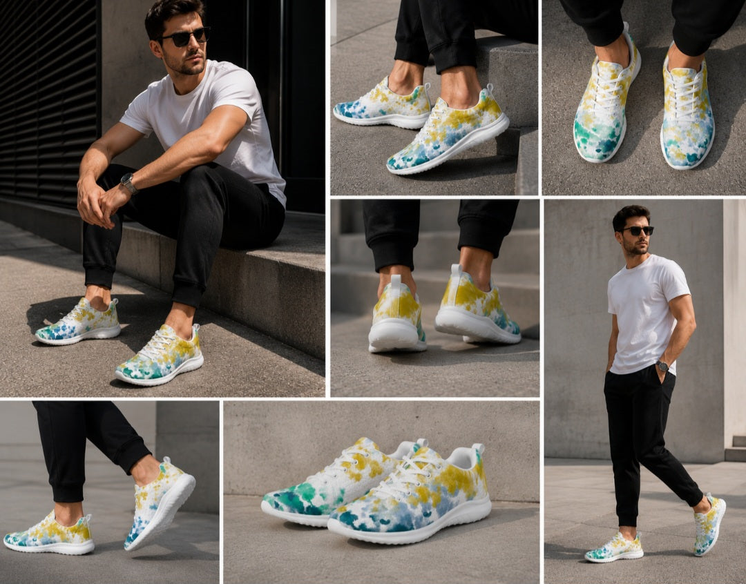 Abstracts  Men's Athletic Sneakers