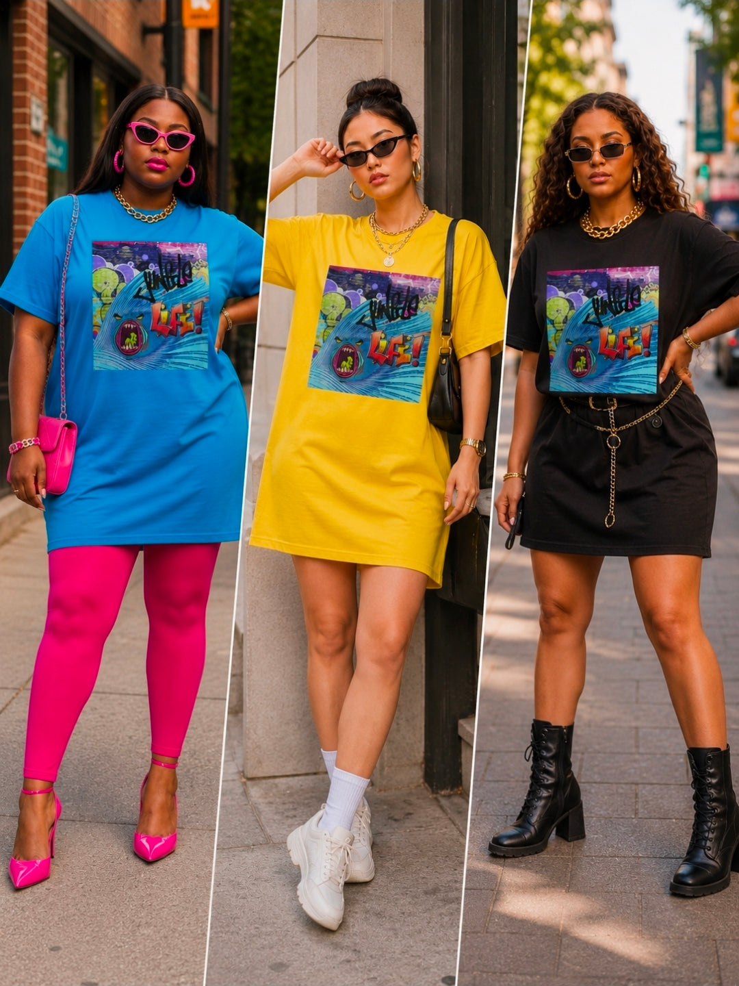 Jungle T-Shirt Dress for Women - Trendy Casual Fashion