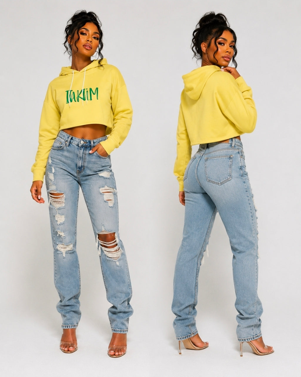Yella Day Women's Cropped Hoodie - Stylish Comfort for Every Casual Occasion