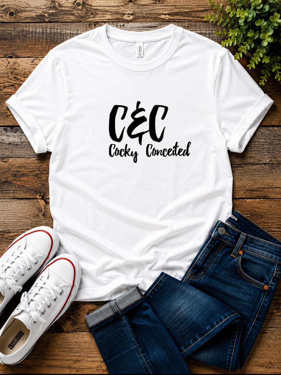 C&C Cocky and Conceited T-Shirt - Make a Bold Fashion Statement with Confidence