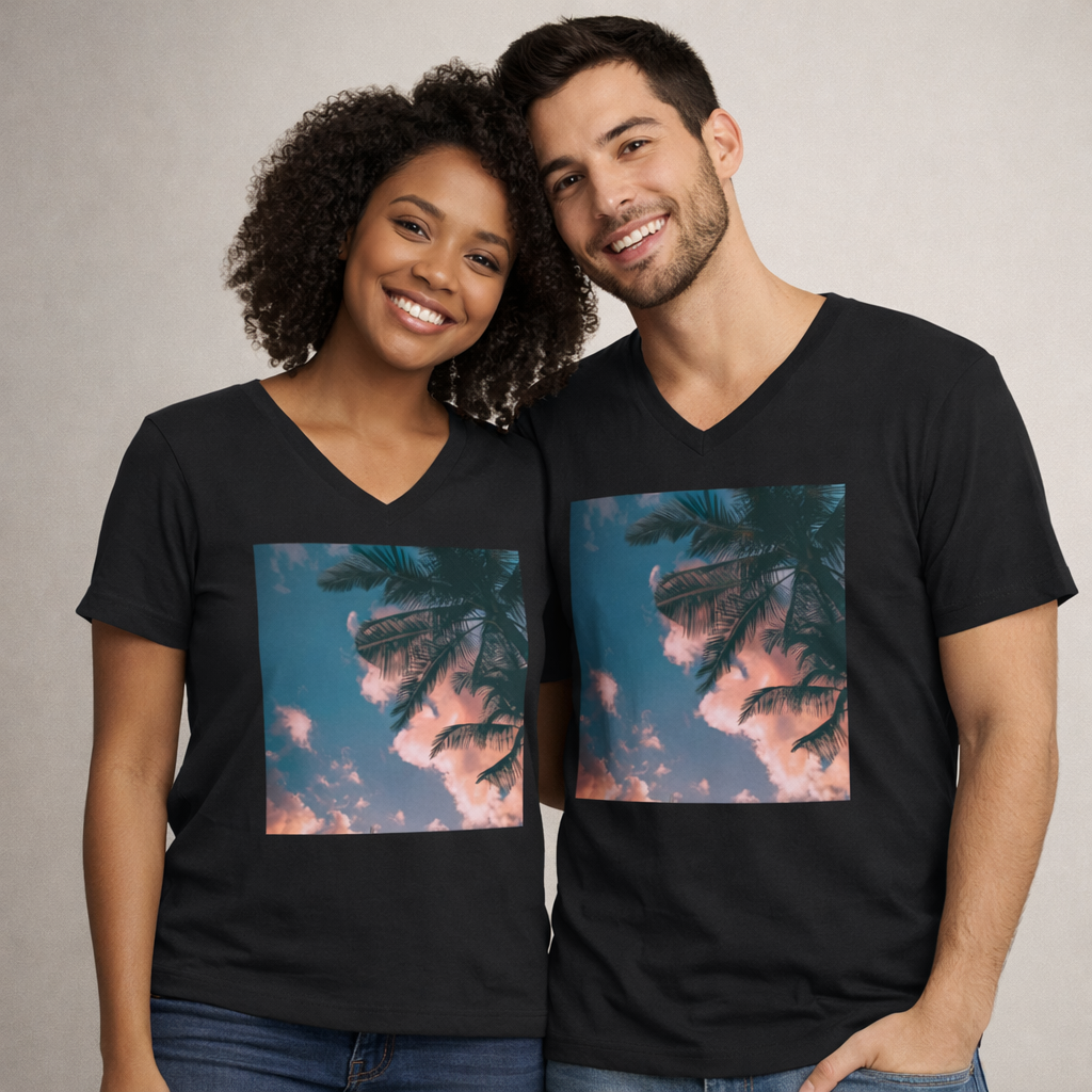 Tropical Premium V-Neck T-Shirt