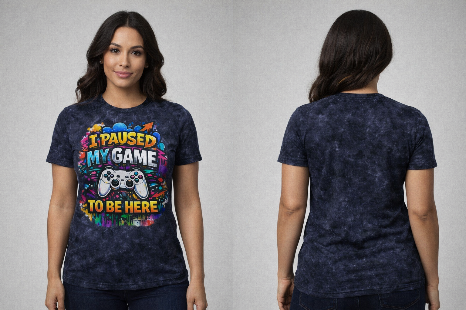 I paused my game Acid Washed T-Shirt