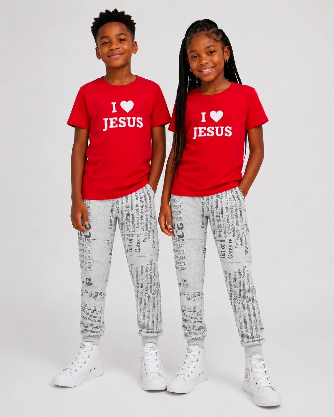 I love Jesus Organic Jersey Kids T-Shirt for Little Believers - Perfect I love Jesus Kids T-Shirt