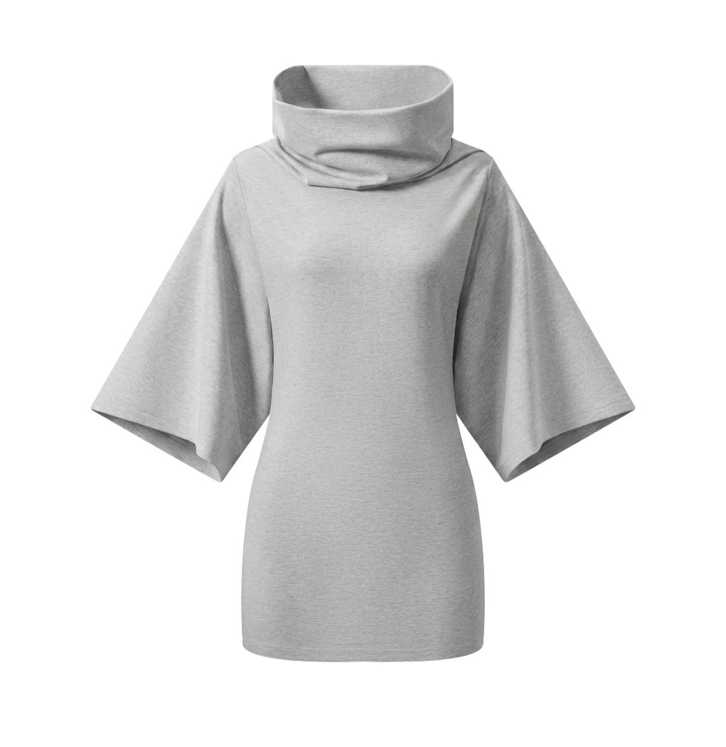 Women’s Turtleneck Batwing T-Shirt Dress