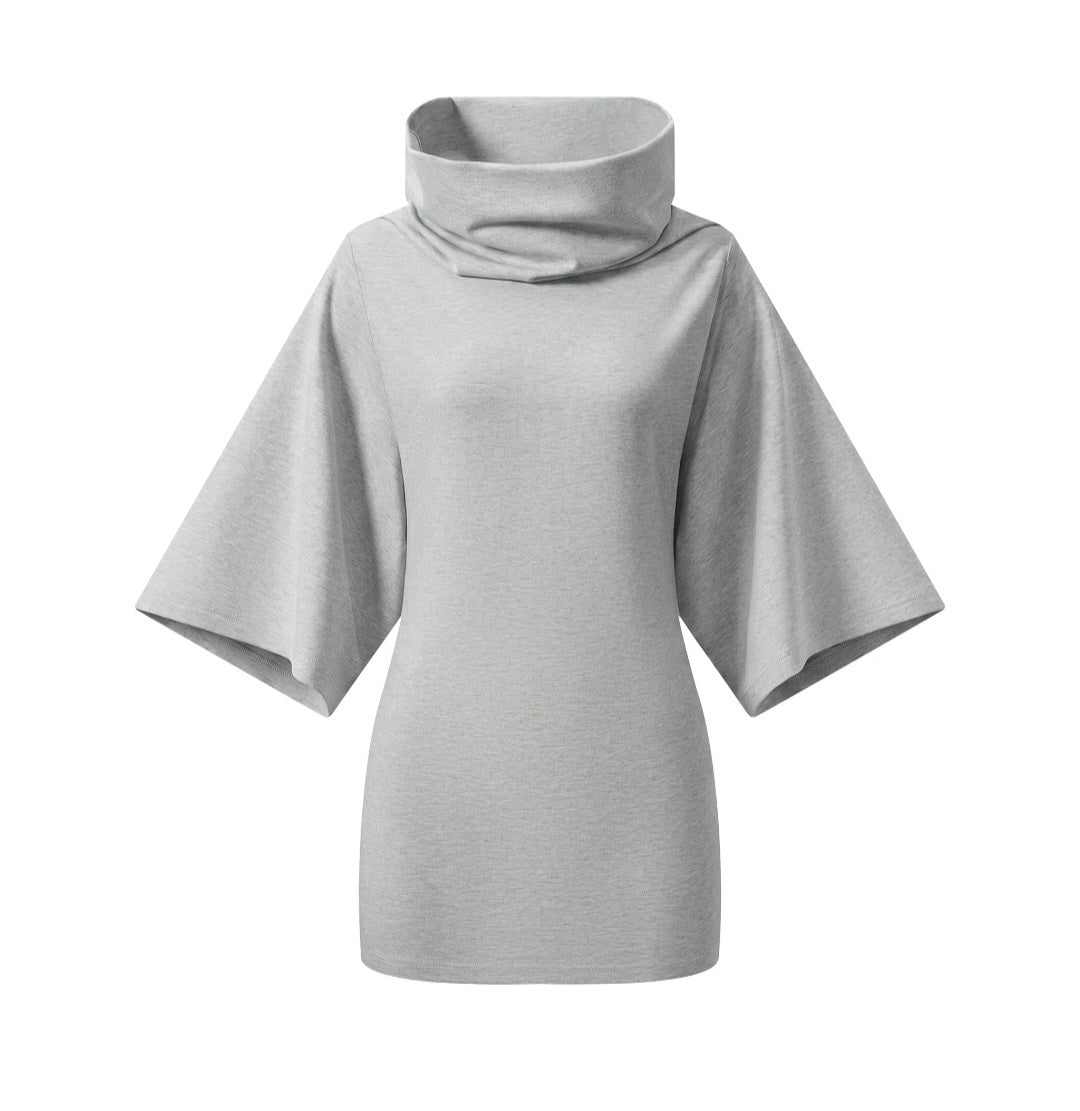 Women’s Turtleneck Batwing T-Shirt Dress