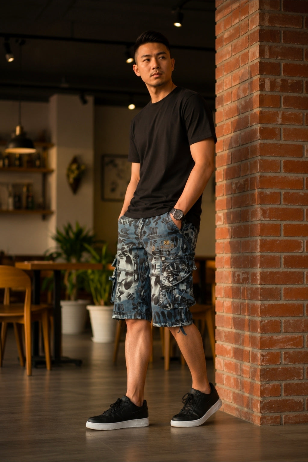 Men's Camouflage Denim Shorts for Stylish Summer Wear