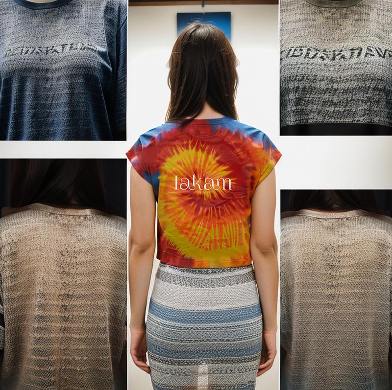 IAKAM  Color Tie-Dye T-Shirt - IAKAM