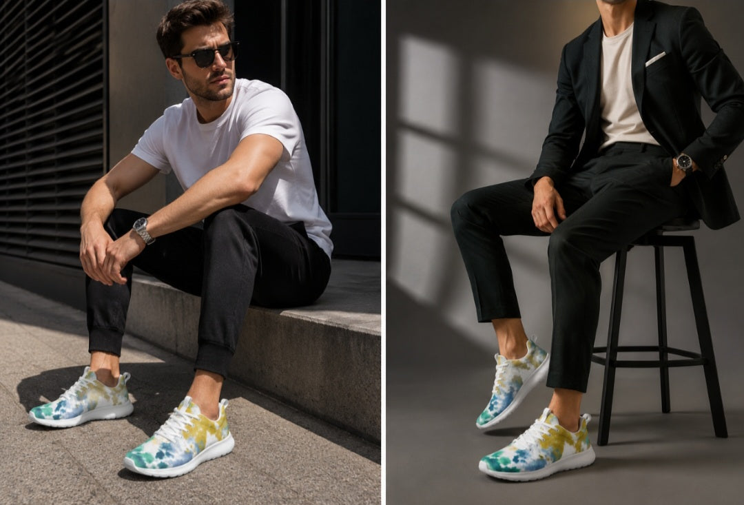 Abstracts  Men's Athletic Sneakers
