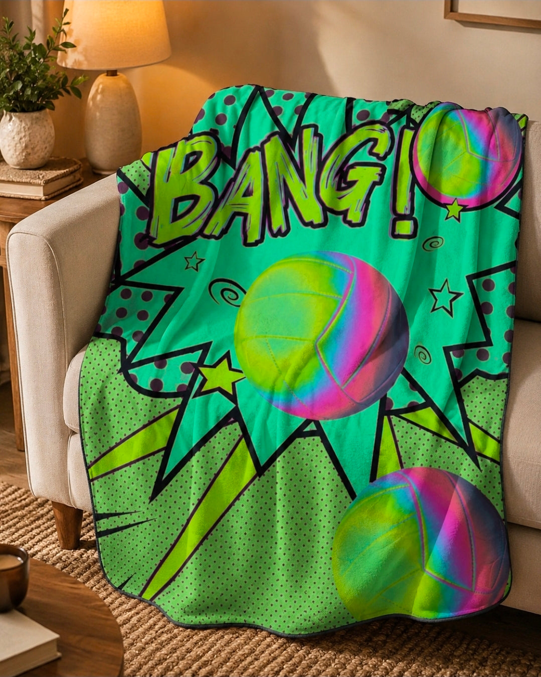 Volleyball Throw Blanket - Cozy Comfort for Sports Lovers