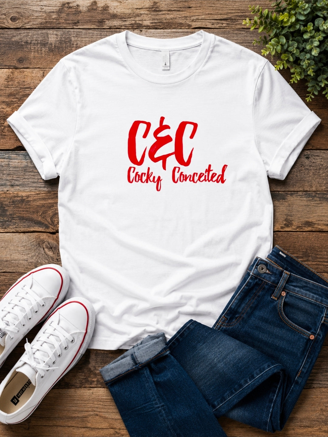 C&C Cocky and Conceited T-Shirt - Make a Bold Fashion Statement with Confidence