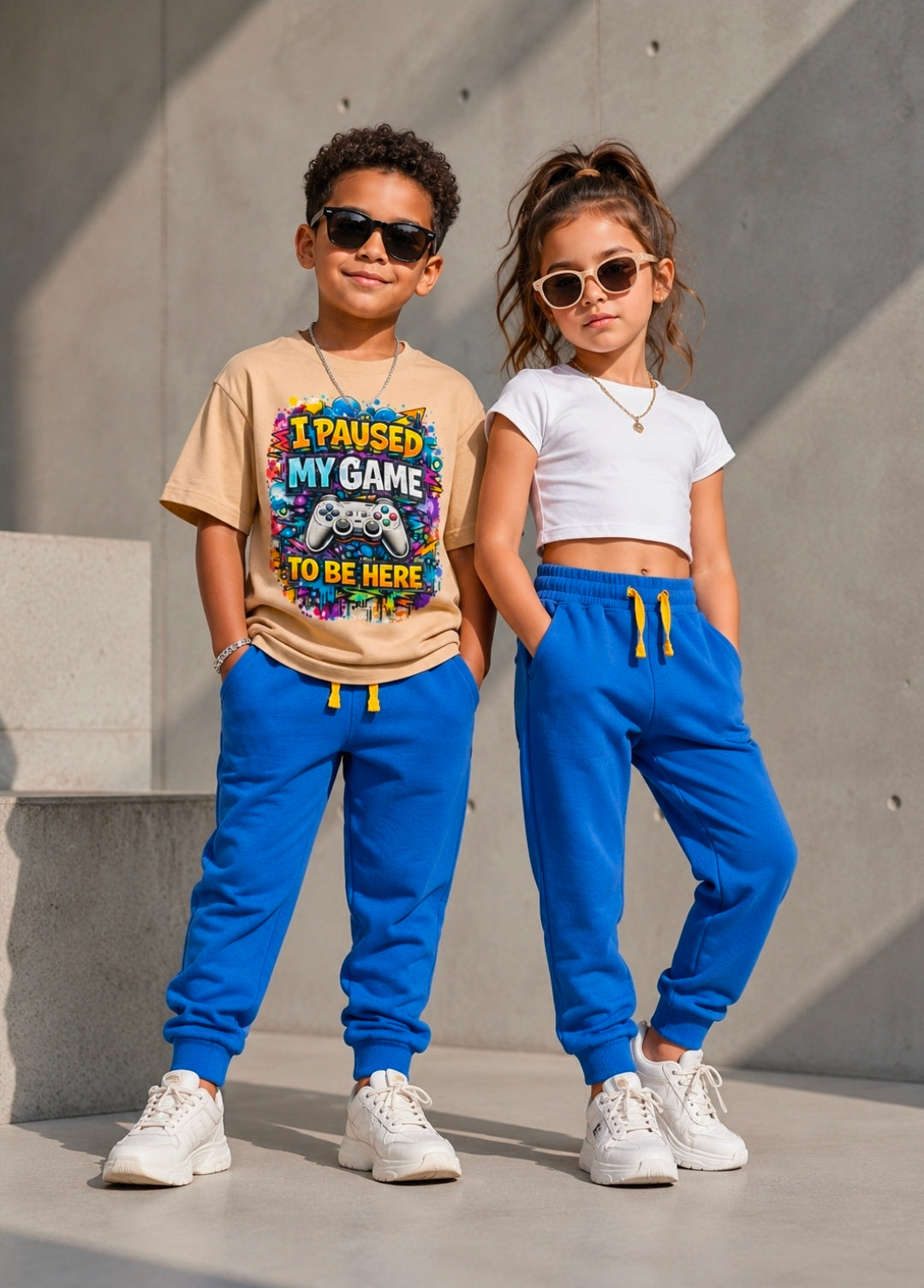 Children's Casual Drawstring Joggers