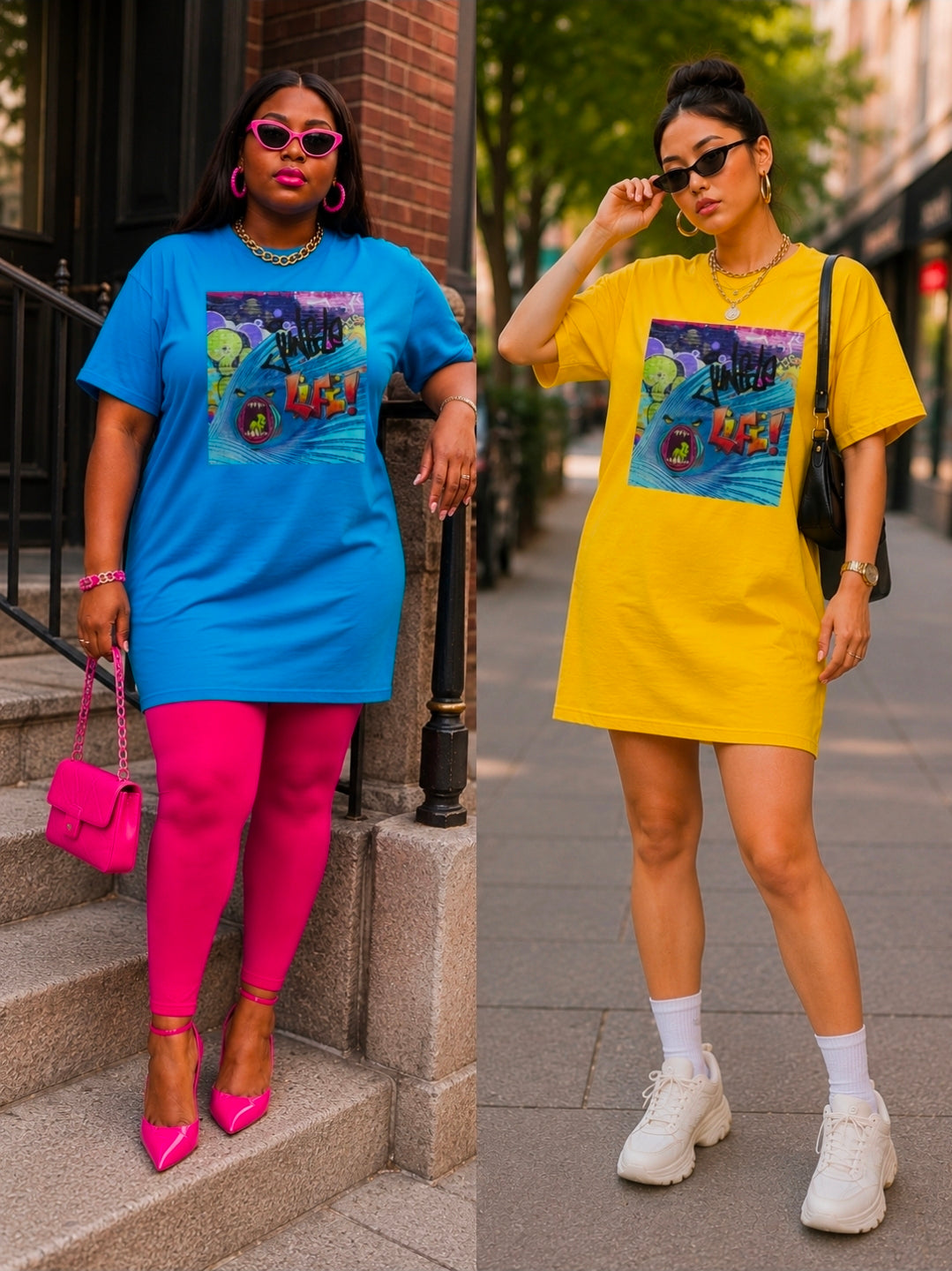 Jungle T-Shirt Dress for Women - Trendy Casual Fashion