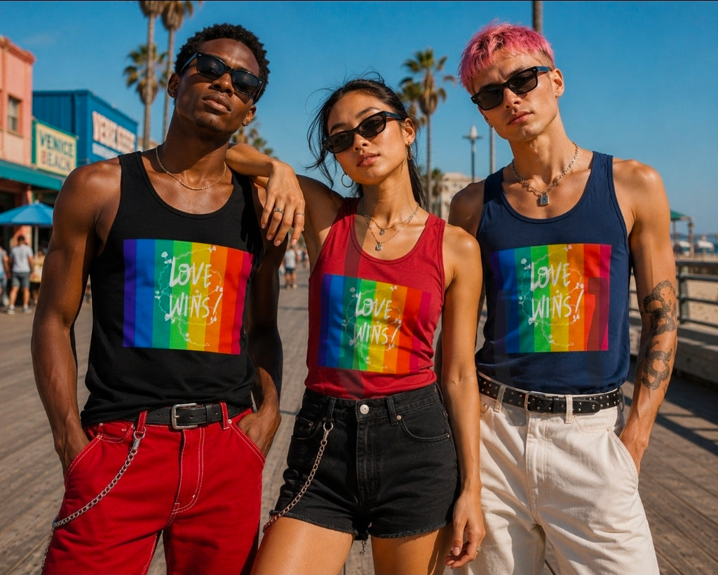 Love Wins Tank Top - Classic Women's Empowering Summer Wear