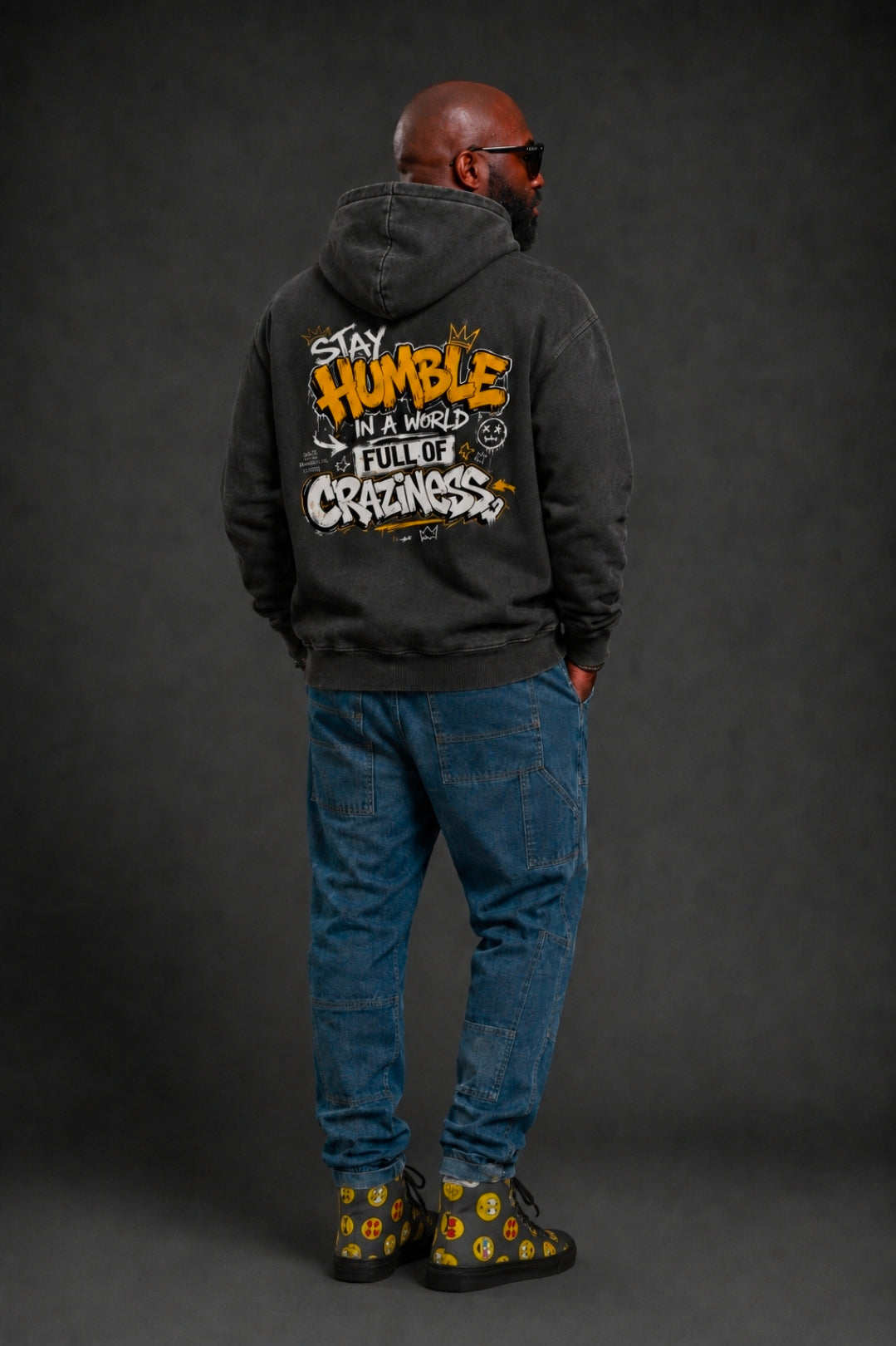 Fuse982 Snow Washed Loose Cotton Hoodie