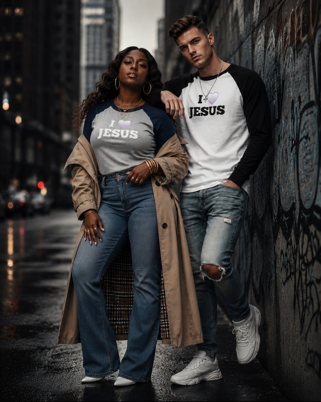 I love Jesus Raglan Shirt - Premium Long Sleeve Tee for Faithful Wear