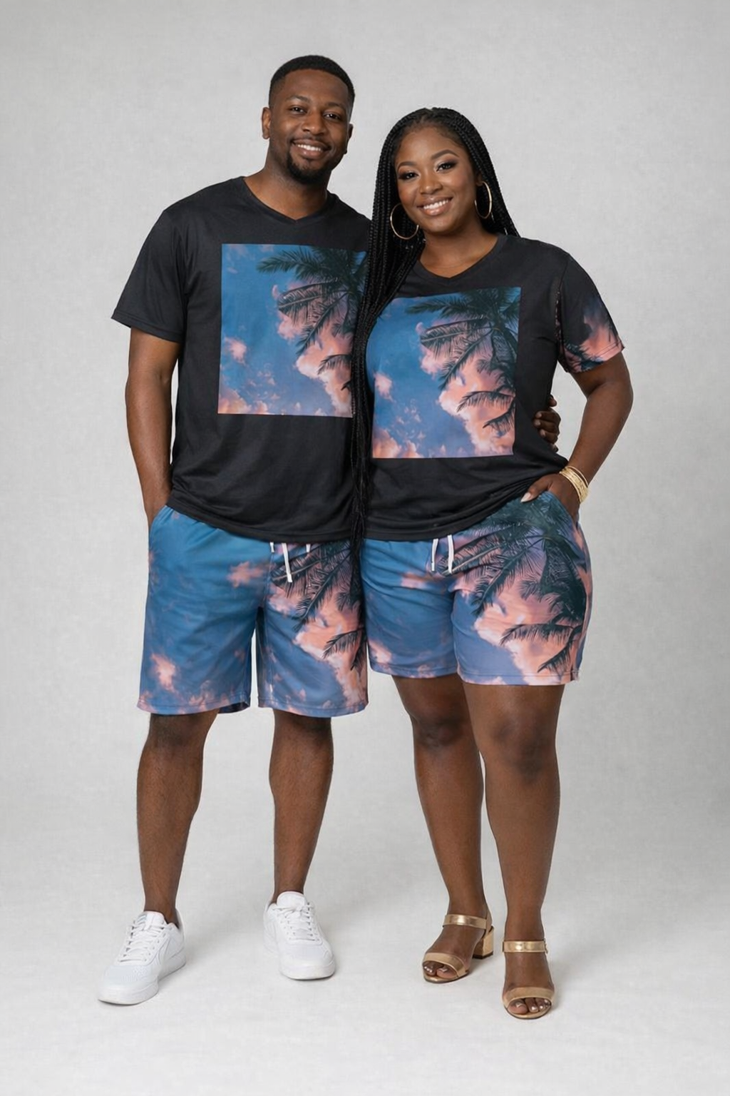 Tropical Premium V-Neck T-Shirt