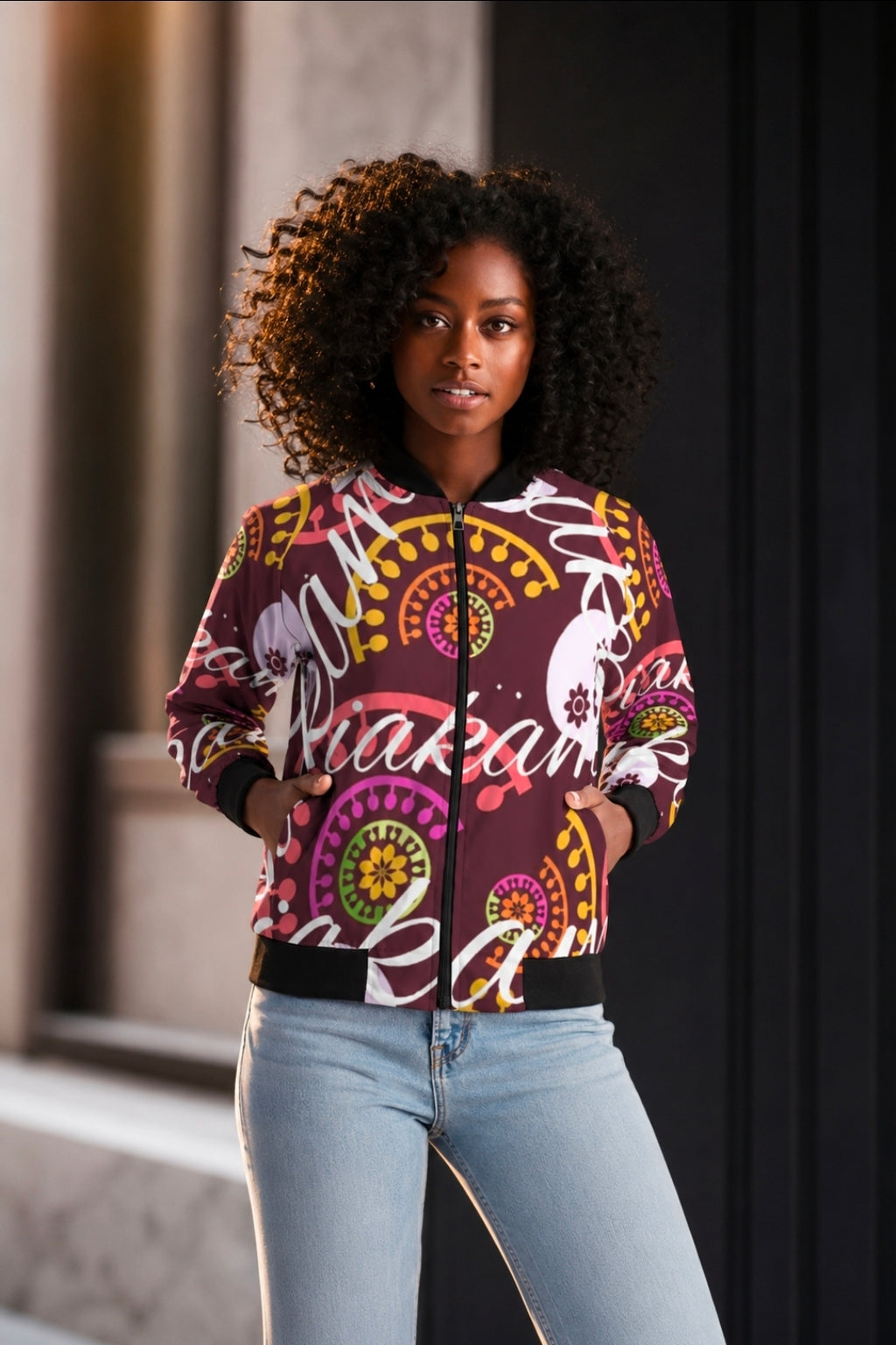 Crazy Skull 1 Women's Bomber Jacket
