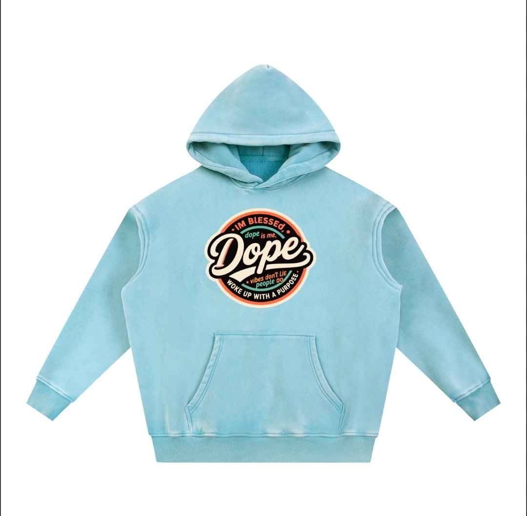 Dope Snow Wash Fleece Oversize Hoodie