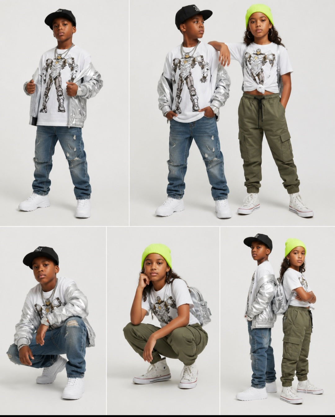 Rimitron Kids T-Shirt - Fun, white Tees for Boys and Girls