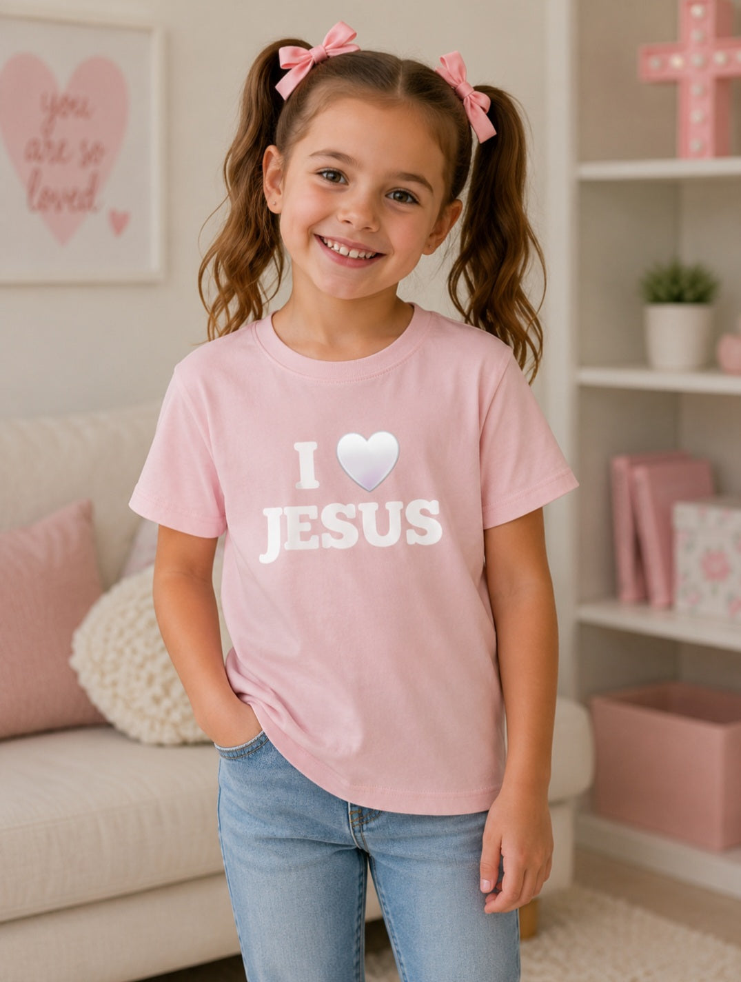 I love Jesus Classic Kids T-Shirt