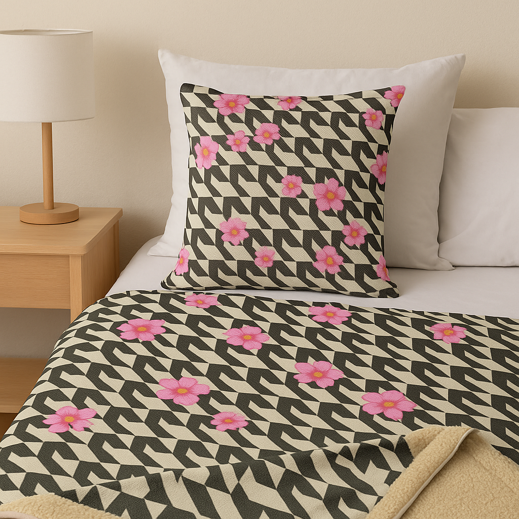 FLOWER PAT Premium Sublimation Adult Blanket