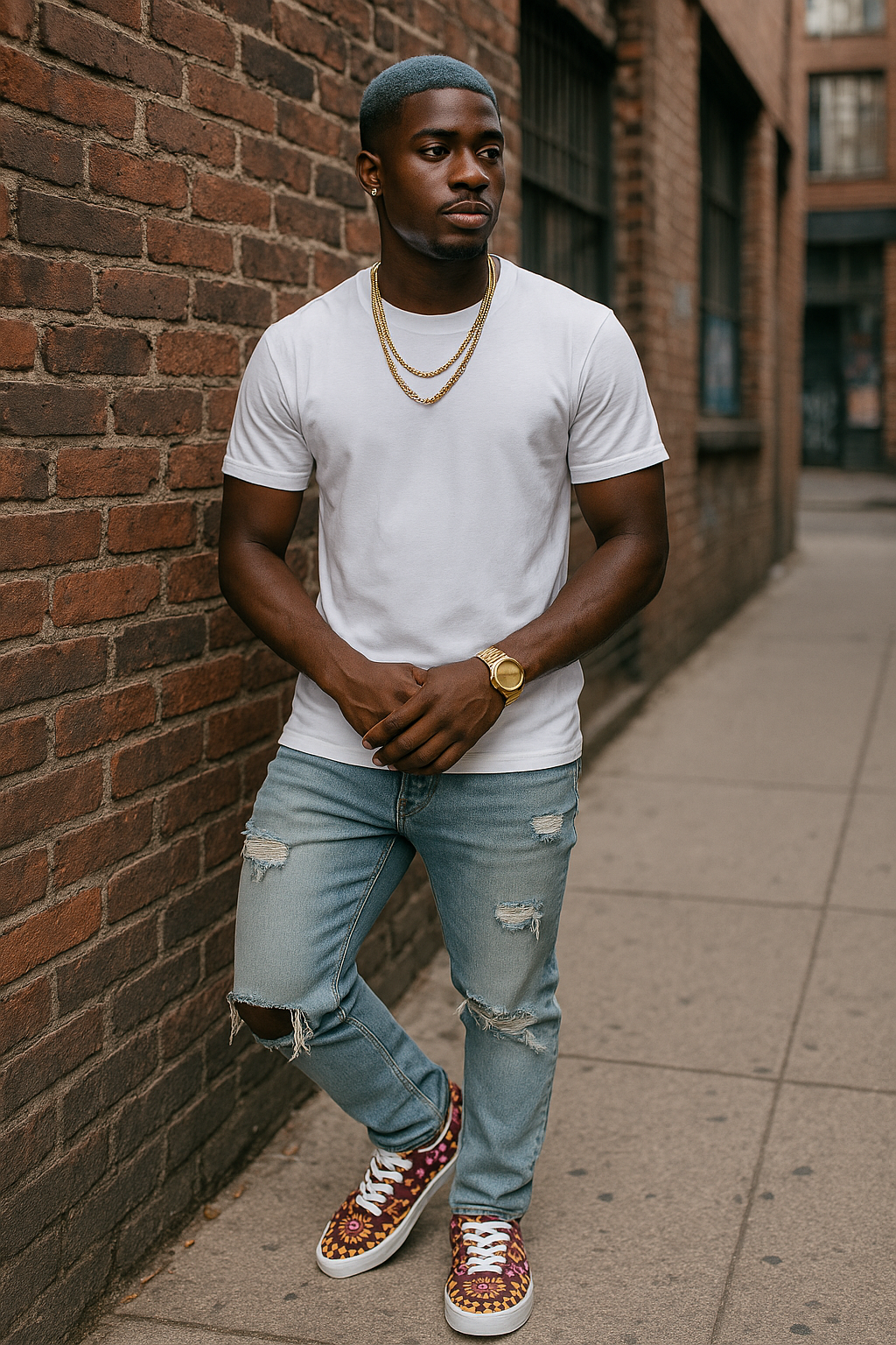 Crazy Skull 1 Men's Lace Up Canvas Shoe - IAKAM