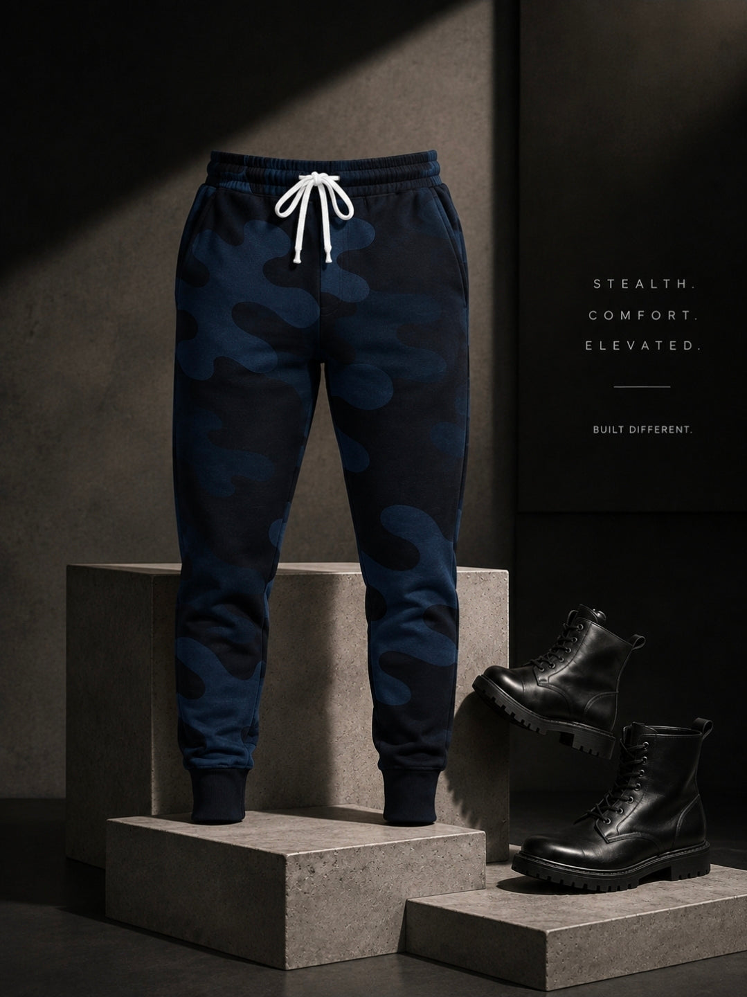Athletic Blue Camo Joggers for Ultimate Comfort and Performance