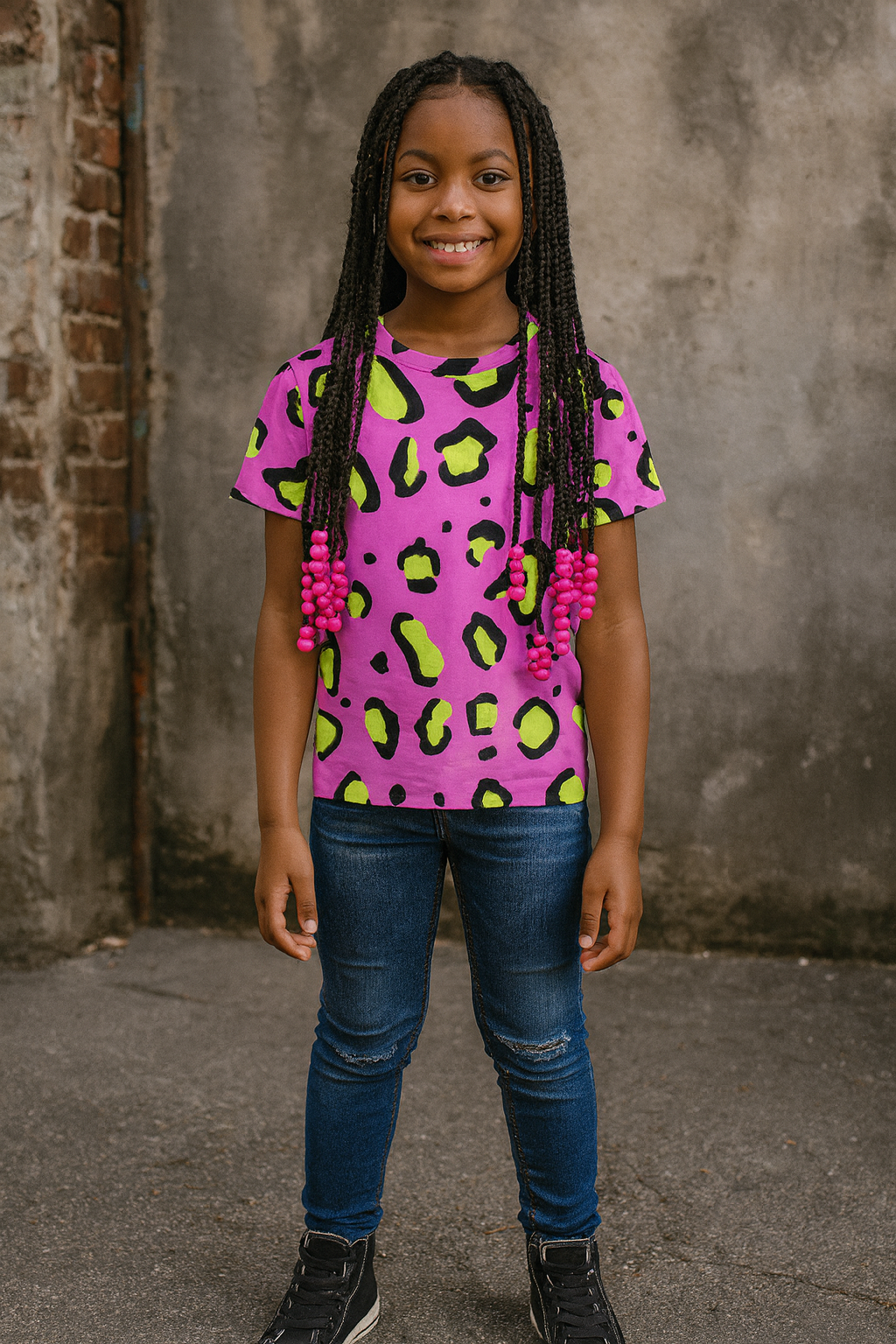 Bedrock Pink Kids Tee - IAKAM