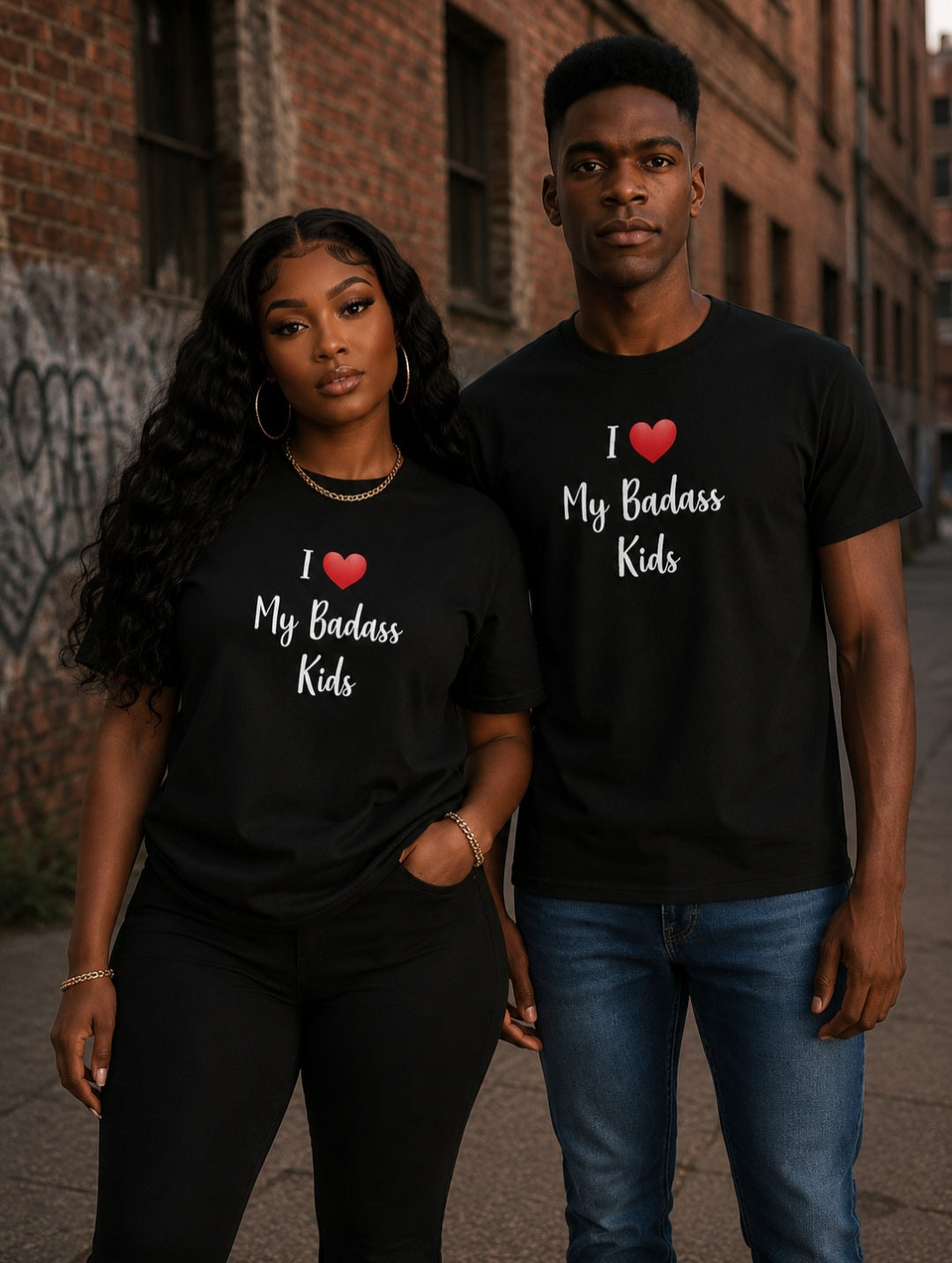 I Love My Badass Kids T-Shirt - Cool Graphic Tee for Proud Parents