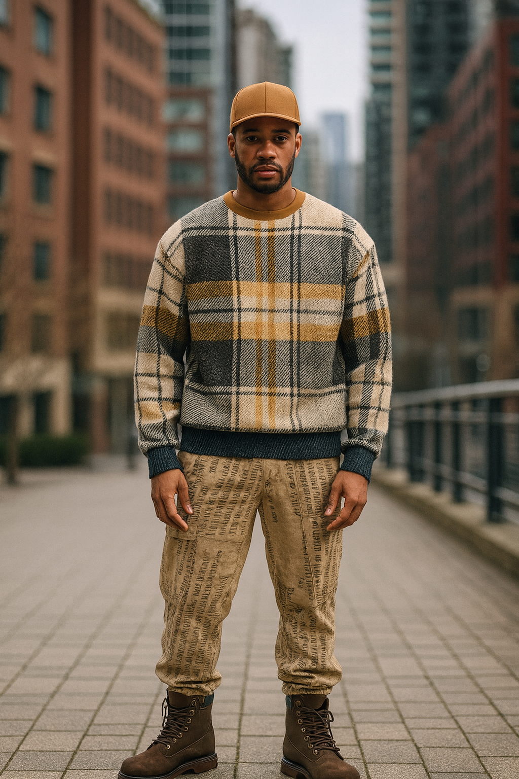Lightweight Sweatshirt Plaid - IAKAM