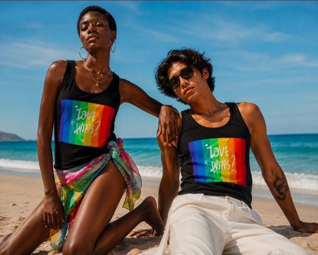 Love Wins Tank Top - Classic Women's Empowering Summer Wear