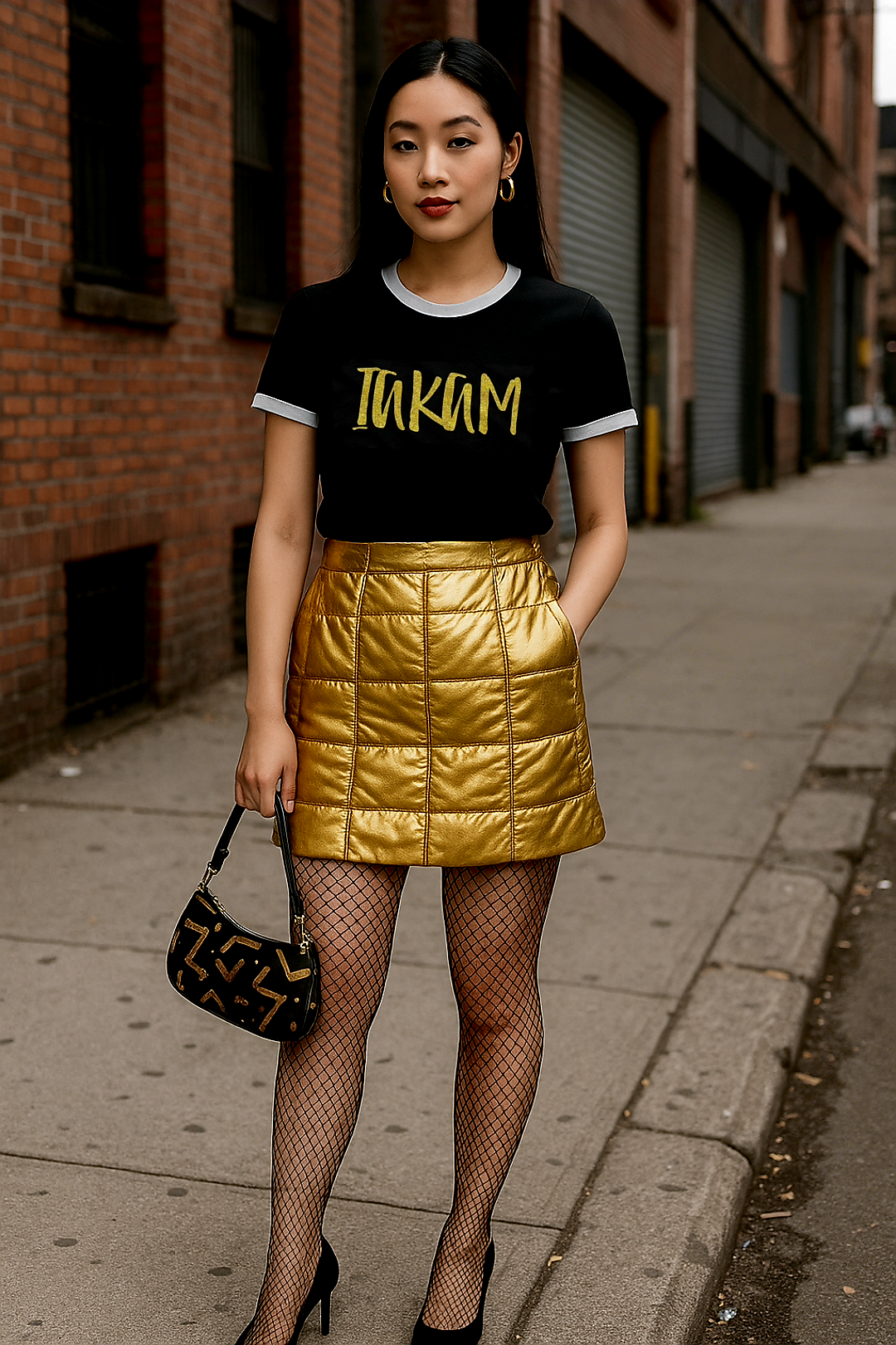 IAKAM GOLD Adult Ringer T-Shirt
