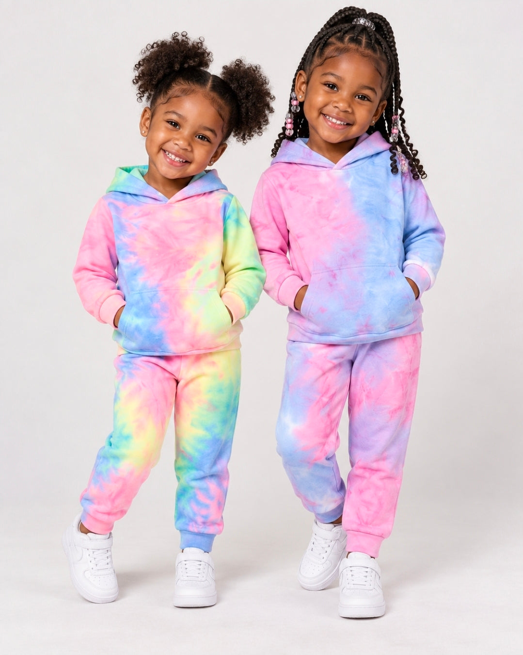 Children's Tie-Dye Hoodie and Pants Set