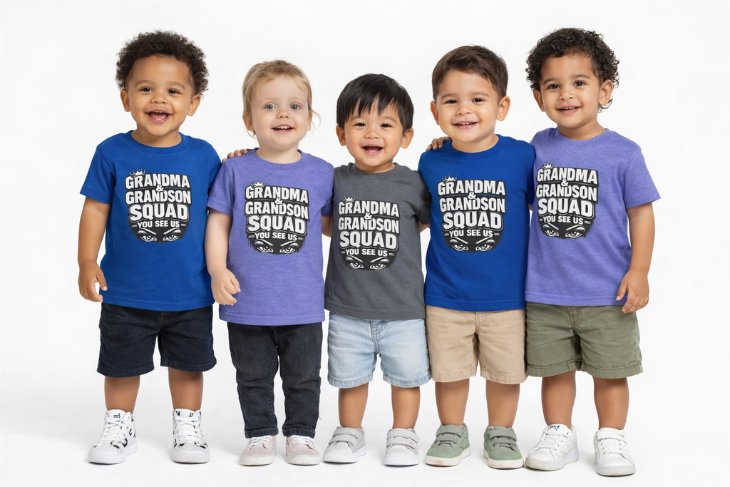 Toddler T-Shirt - Grandma & Grandson Squad "You See Us" Graphic