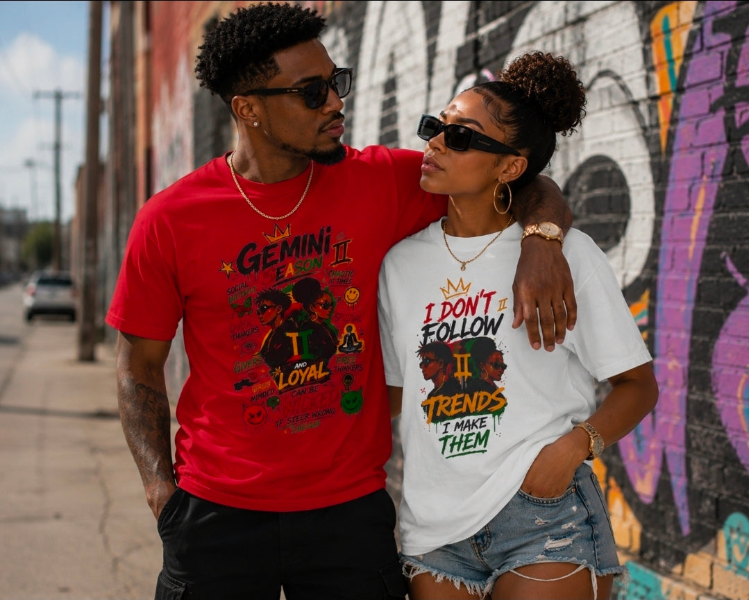 Gemini Zodiac T-Shirt - Gemini Season Graphic Tee for Trendsetters