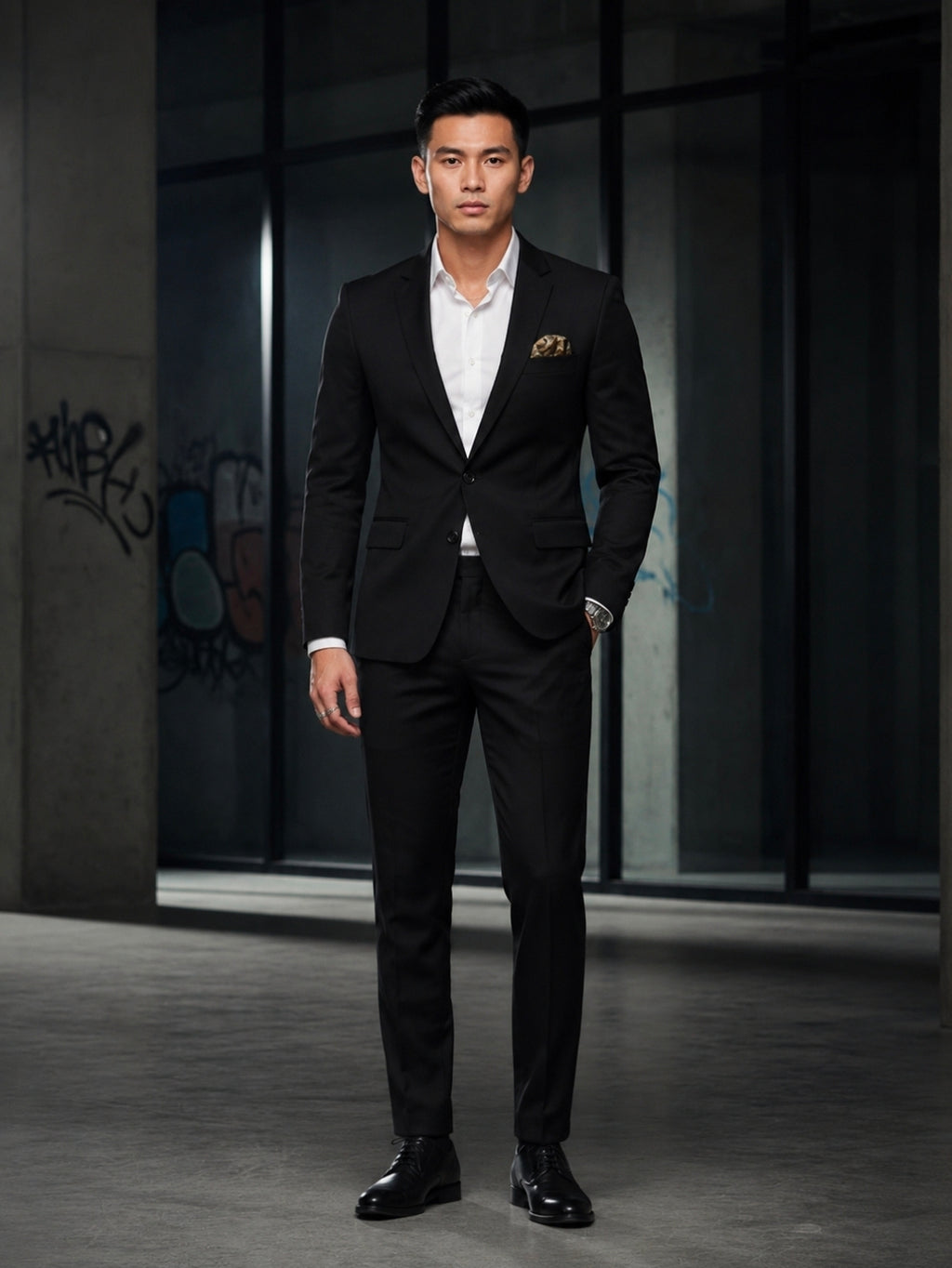 Men's Plus Size Button Up Long Sleeve Blazer