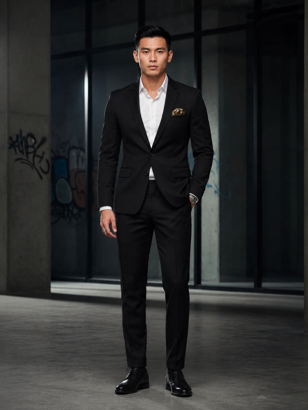 Men's Plus Size Button Up Long Sleeve Blazer