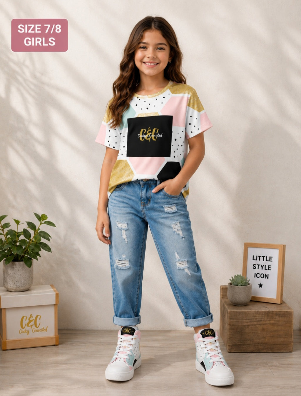 C&C Kids Tee Pattern Design for Creative Young Designers
