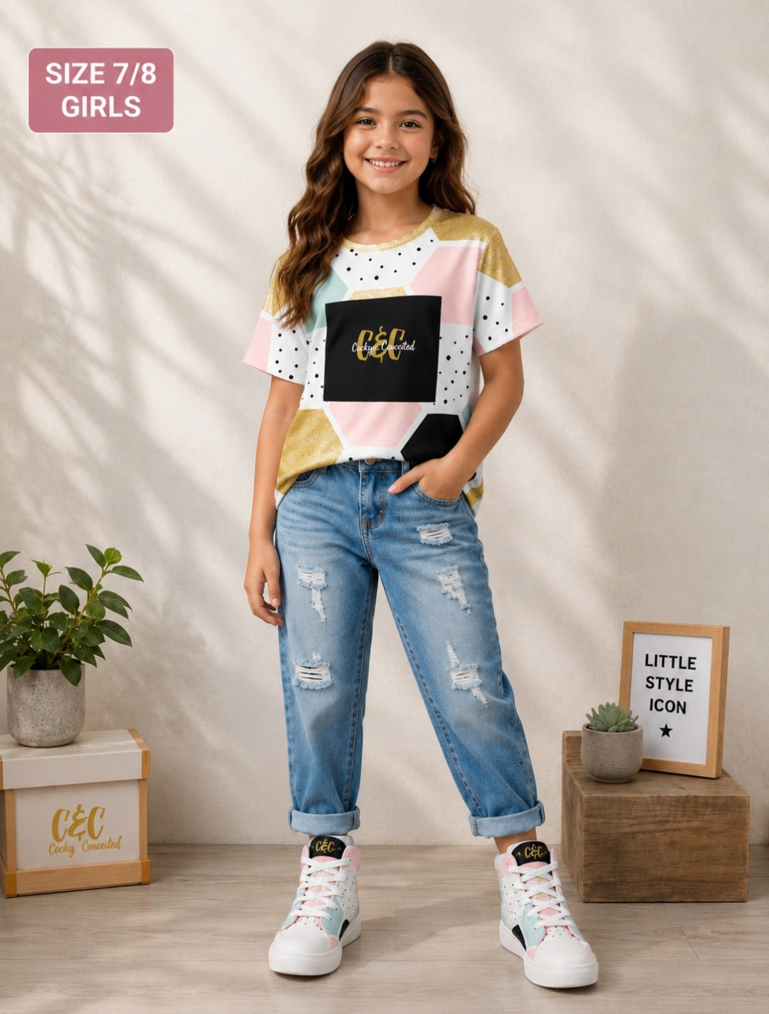 C&C Kids Tee Pattern Design for Creative Young Designers