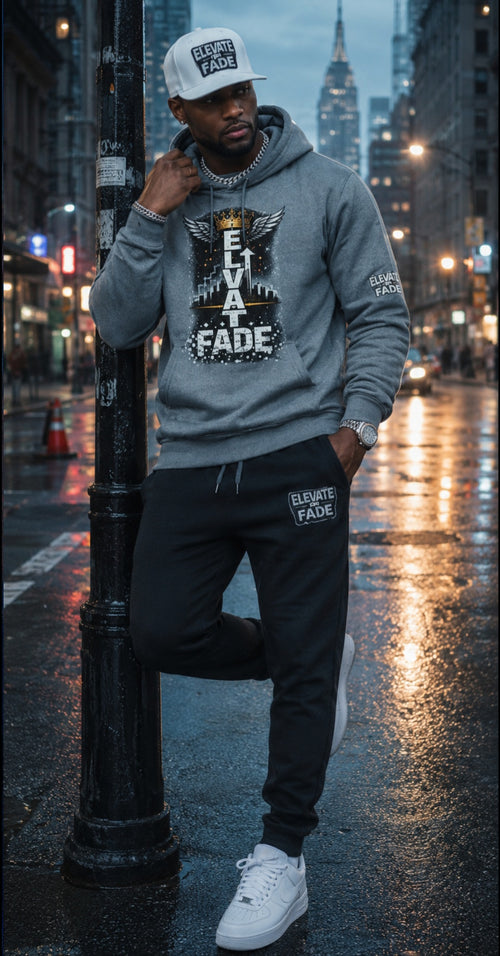 Embroidered Elevate or Fade Joggers - Elevate Your Style with Comfortable Casual Sweatpants