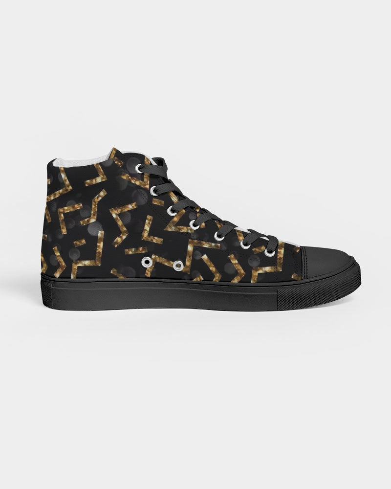 Pixie Night Men's Hightop Canvas Shoe - Black - IAKAM