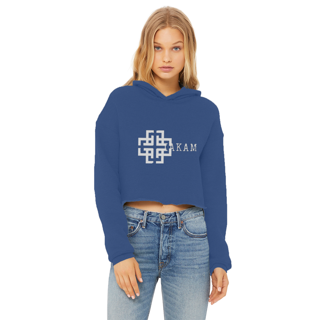 KAM S9 Hoodie Ladies Cropped Raw Edge Hoodie - IAKAM