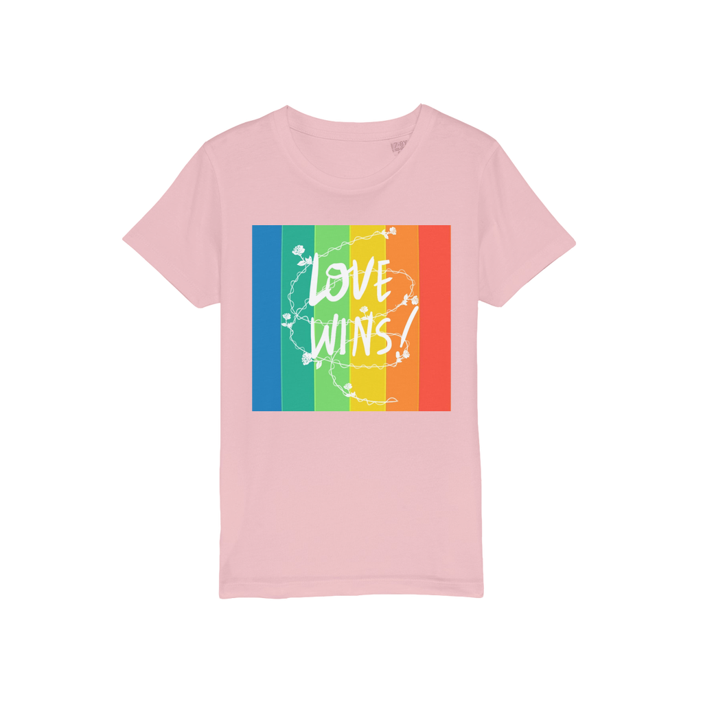 Love Wins Organic Jersey Kids T-Shirt - IAKAM