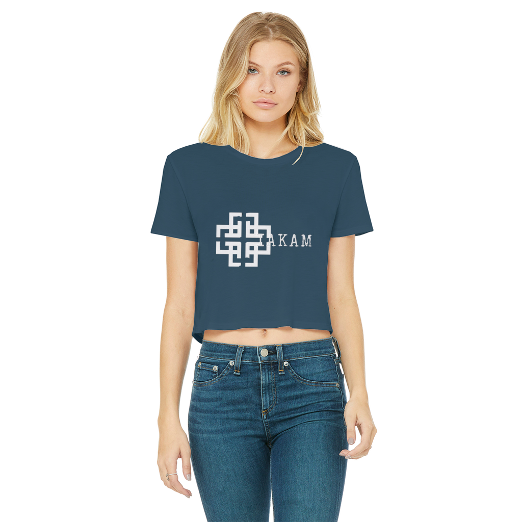 KAM S9 Classic Women's Cropped Raw Edge T-Shirt - IAKAM