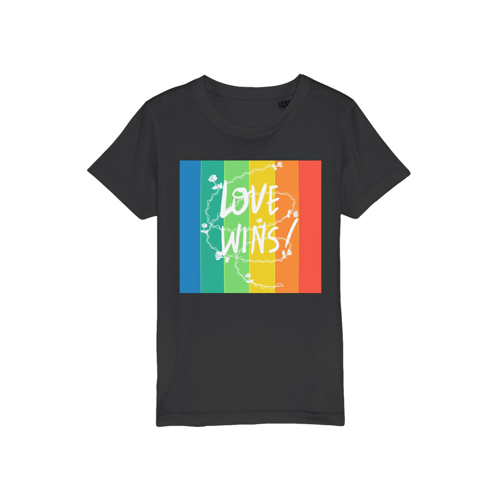 Love Wins Organic Jersey Kids T-Shirt - IAKAM