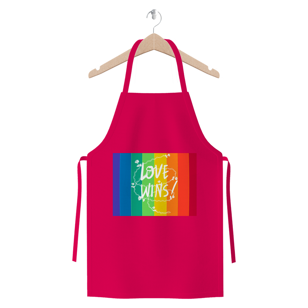 Love Wins Premium Jersey Apron - IAKAM