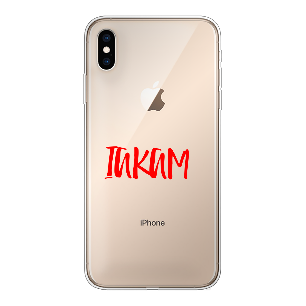 IAKAM Red Back Printed Transparent Soft Phone Case - IAKAM
